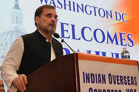 MP Rahul Gandhi addresses the Indian Diaspora, in Washington DC